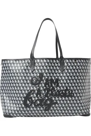 Anya Hindmarch Tassen, Dames, Zwart, ONE Size, Geometrisch Ontwerp Tote Tas