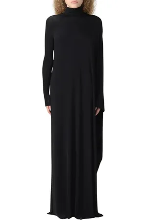 Balenciaga Kleedjes, Dames, Zwart, S, Elegante Zwarte Maxi Jurk