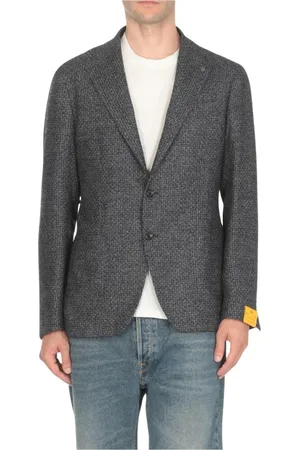 TAGLIATORE Jassen, Heren, Blauw, 3Xl, Wol, Gestructureerde wollen blazer