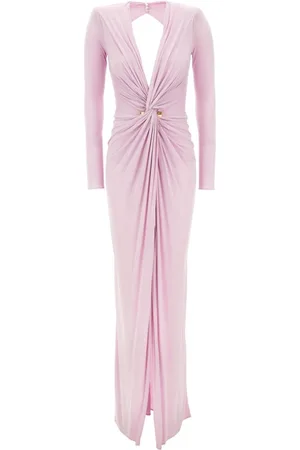 Elisabetta Franchi Kleedjes, Dames, Roze, L, Red Carpet Jurk