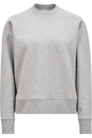 Moncler Sweatshirts & Hoodies, Dames, Grijs, M, Casual Hoodie voor Mannen