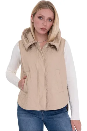 Peuterey Jassen, Dames, , S, Polyester, Gewatteerd Gilet met Capuchon en Zakken