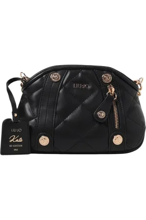 Liu Jo Tassen, Dames, Zwart, ONE Size, Leer, Gewatteerde Crossbody Tas