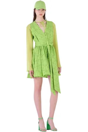 Silvian Heach Kleedjes, Dames, Groen, M, Katoen, Short Kleedjes
