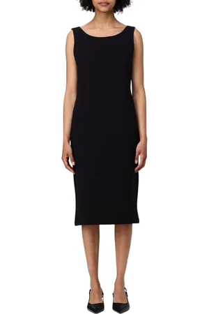 Emporio Armani Kleedjes, Dames, Zwart, XL, Elegante Witte Bodycon Jurk