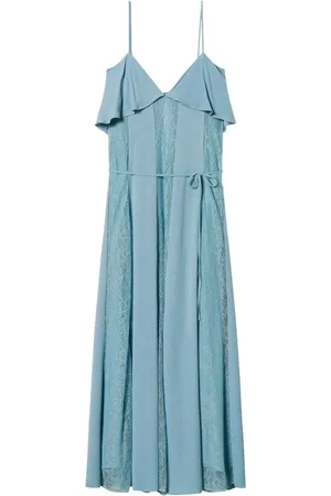 Twin-Set Kleedjes, Dames, Blauw, L, Stijlvolle Jurk Set