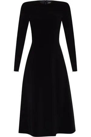 Balenciaga Kleedjes, Dames, Zwart, XS, Polyester, Zwarte Jurk met Ritsdetails