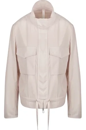 Duno Jassen, Dames, Roze, 2Xs, Wol, Korte wollen jas met hoge kraag