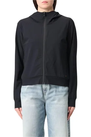 save the duck Sweatshirts & Hoodies, Dames, Zwart, XS, Zwarte Crewneck Sweatshirt voor Vrouwen