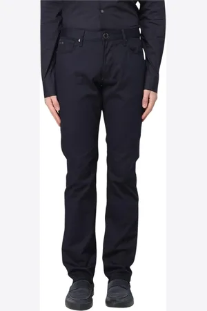 Emporio Armani Jeans, Heren, Blauw, W34, Denim, Stijlvolle Klassieke Denim Jeans