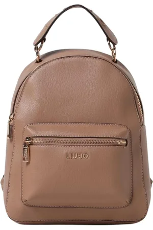 Liu Jo Tassen, Dames, Bruin, ONE Size, Leer, Bruine Stijlvolle Damesrugzak