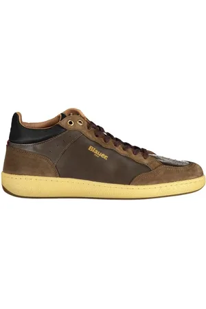 Blauer Schoenen, Heren, Veelkleurig, 46 EU, Leer, Bruin Leren Heren Sneaker