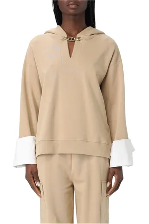 Twin-Set Sweatshirts & Hoodies, Dames, , L, Hoodie met kettingdetail