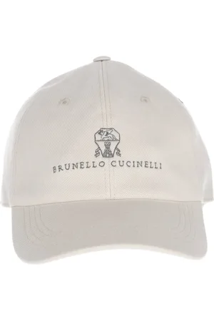 Brunello Cucinelli Accessoires, unisex, , L, Katoen, Katoenen Baseballpet met Logo