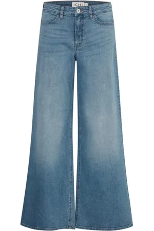 Ichi Jeans, Dames, Blauw, W28, Katoen, Bootcut Jeans voor Vrouwen