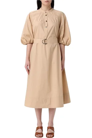 Liu Jo Kleedjes, Dames, , XS, Katoen, A-Line Midi Jurk