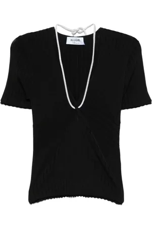 Blugirl Truien, Dames, Zwart, M, Zwarte Sweater Collectie