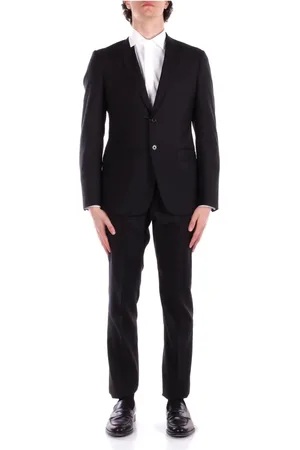 Emporio Armani Pakken, Heren, Zwart, XL, Wol, Zwarte jurk met jas en broek