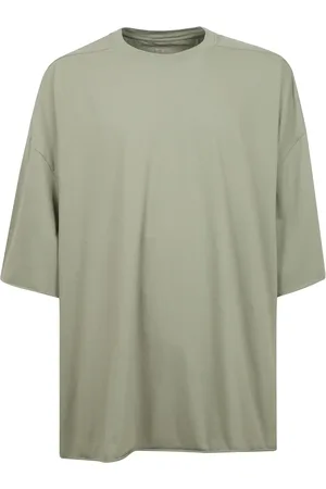 Rick Owens Tops, Heren, Groen, ONE Size, Katoen, Oversized Streetwear T-shirt