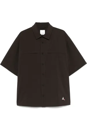 ROA Overhemden, Heren, Bruin, L, Lucht Dot Shirt