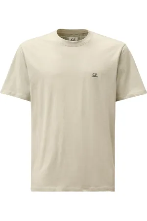 C.P. Company Tops, Heren, , L, Katoen, Jersey Back Goggle T-Shirt Blauwe Vos