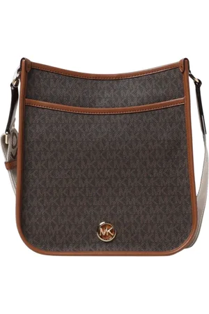 Michael Kors Tassen, Dames, Bruin, ONE Size, Stijlvolle Crossbody Tas voor Jet Set