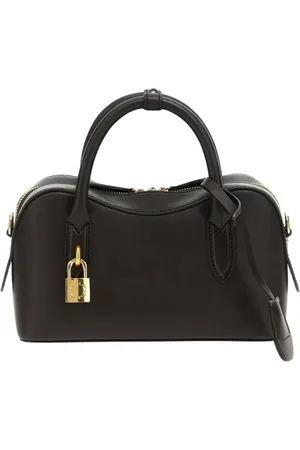 Stella McCartney Tassen, Dames, Bruin, ONE Size, Leer, Mini Gewatteerde Box Crossbody Tas