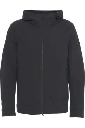 Peuterey Jassen, Heren, Zwart, 2Xl, Zwarte waterafstotende jas Svalbard