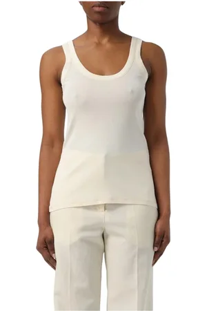 LEMAIRE Tops, Dames, , M, Zwart Rib Tank Top