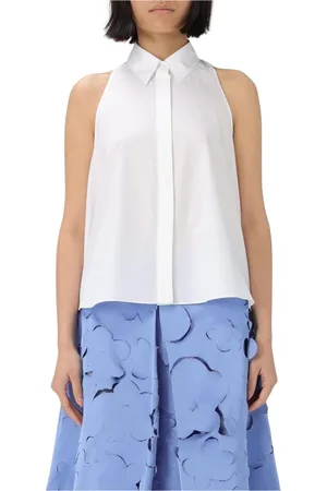 Marni Blouses & Shirts, Dames, Wit, L, Katoen, Witte Mouwloze Katoenen Top