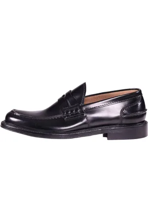 Green george Schoenen, Heren, Zwart, 43 1/2 EU, Zwarte platte schoenen Stijlvol model