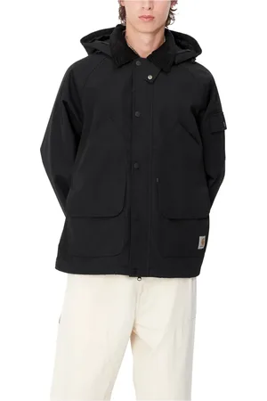Carhartt Jassen, Heren, Zwart, S, Nylon, Zwarte Clarton Jas Stijlvol en Functioneel