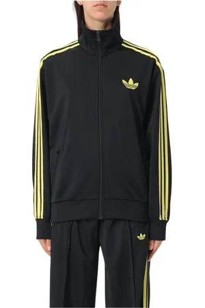 adidas Sweatshirts & Hoodies, Dames, Zwart, XS, Zwart Zip-Up Track Jacket