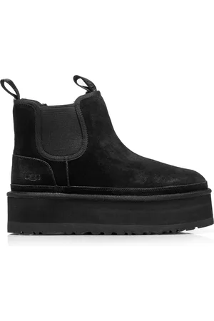 UGG Schoenen, Dames, Zwart, 41 EU, Dames Platform Chelsea Laarzen