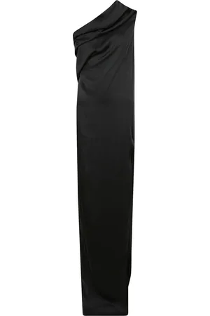Rick Owens Kleedjes, Dames, Zwart, M, Pijlpuntjurk met been split