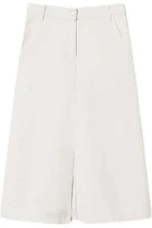 Twin-Set Korte broeken, Dames, , S, Katoen, Organische Katoenen Midi Rok
