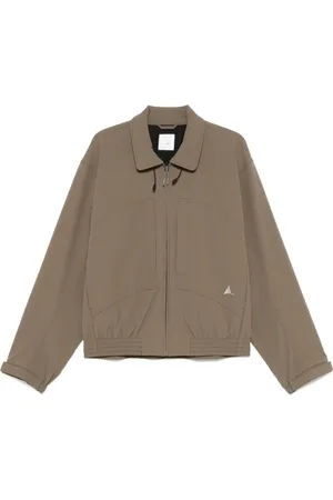 ROA Jassen, Heren, Groen, M, Khaki Jack met Ritssluiting en Elastische Zoom