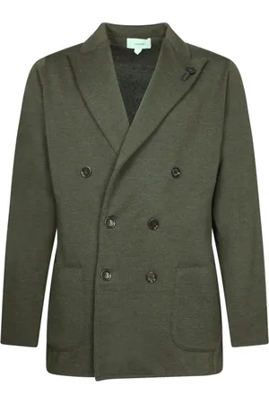 LARDINI Jassen, Heren, Groen, L, Groene Trui voor Mannen Aw 24