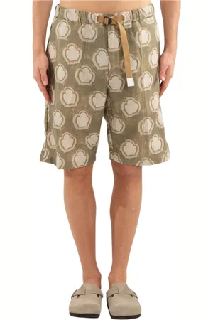 White Sand Korte broeken, Heren, Groen, L, Stijlvolle Allover Print Shorts
