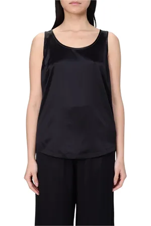 Brunello Cucinelli Tops, Dames, Zwart, S, Zwarte Zijden Cami Top