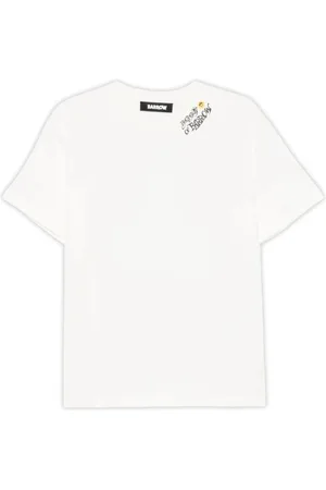 BARROW Tops, Heren, Wit, L, Katoen, Jersey T-shirt met print