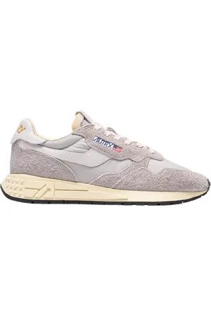 Autry Schoenen, Heren, Grijs, 44 EU, Nylon, Reelwind Lage Nylon en Suède Sneakers