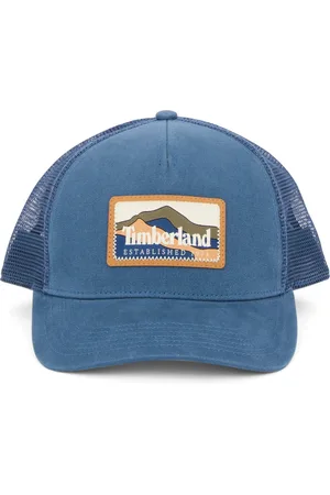 Timberland Accessoires, Heren, Blauw, ONE Size, Blauwe Stijlvolle Hoeden