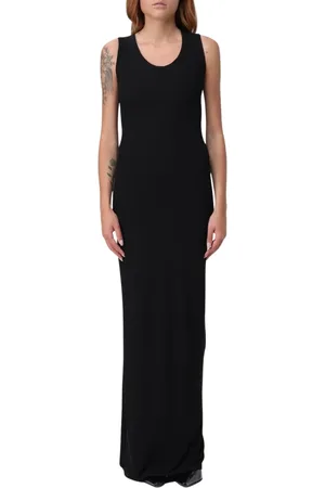 Balenciaga Kleedjes, Dames, Zwart, S, Zwarte Mouwloze Maxi Jurk