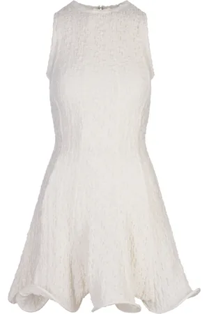 Msgm Kleedjes, Dames, Wit, 3Xs, Katoen, Witte Jurken met Polyester en Katoen
