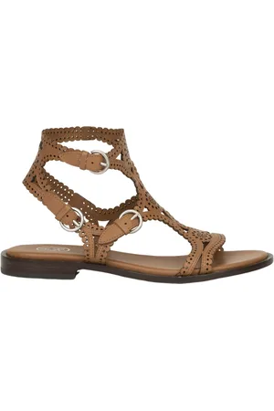Ash Schoenen, Dames, Bruin, 36 EU, Kaneel Leren Sandaal