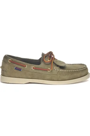 SEBAGO Schoenen, Heren, Groen, 40 EU, Groene platte schoenen