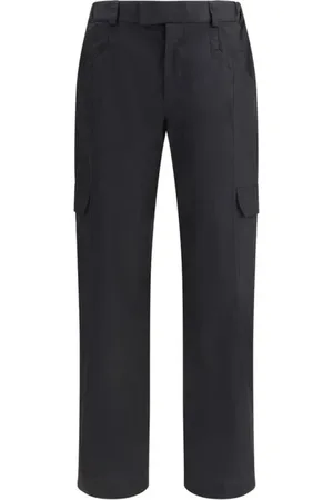 GR10K Broeken, Heren, Zwart, M, Katoen, Cargo Broek met Veel Zakken
