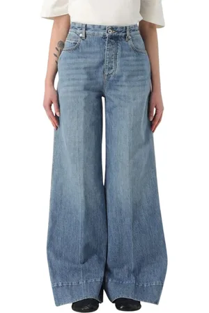 Bottega Veneta Jeans, Dames, Blauw, 3Xs, Katoen, Blauwe Wide Leg Jeans Vrouwen