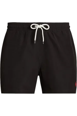 Ralph Lauren Badkleding, Heren, Zwart, XL, Polyester, 5.75-Inch Traveler Classic Zwembroek Zwart